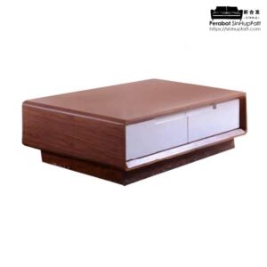 Rubberwood Brown Coffee Table (Set)