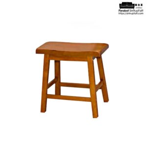 Waved Top Wooden Stool (Variable Color)