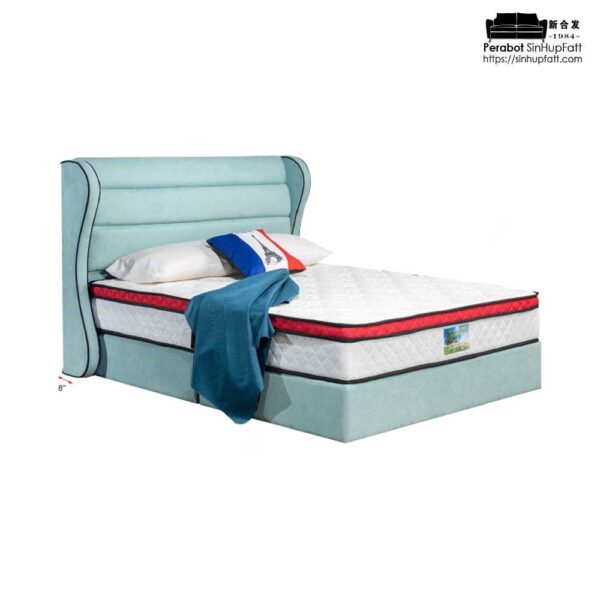 Casablanca Headboard Divan Light Blue 3002