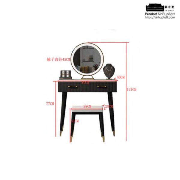 DS100 Dressng SetStool BLACK 1