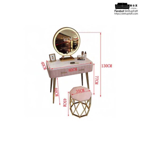 DS200 Dressing SetStool PINK 1