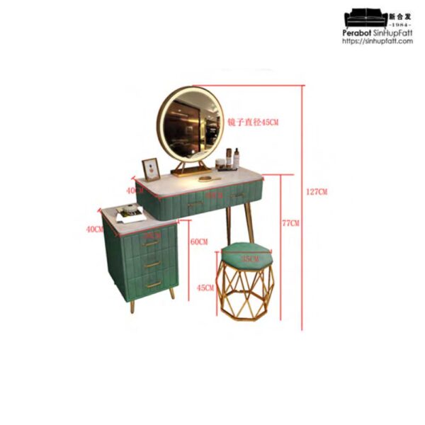 DS220 Dressing SetStool GREEN1 jpg