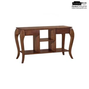 Curvy Solid Wood Console Table