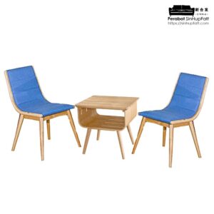 Full Solid Rubber Wood Tea Set