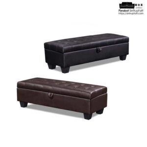 Buttoned Storage Bench (PVC)