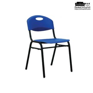 Dual Color Steel Frame Blue Chair