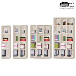 Book Case With MDF Hollow Chipboard With PU Paper Laminated