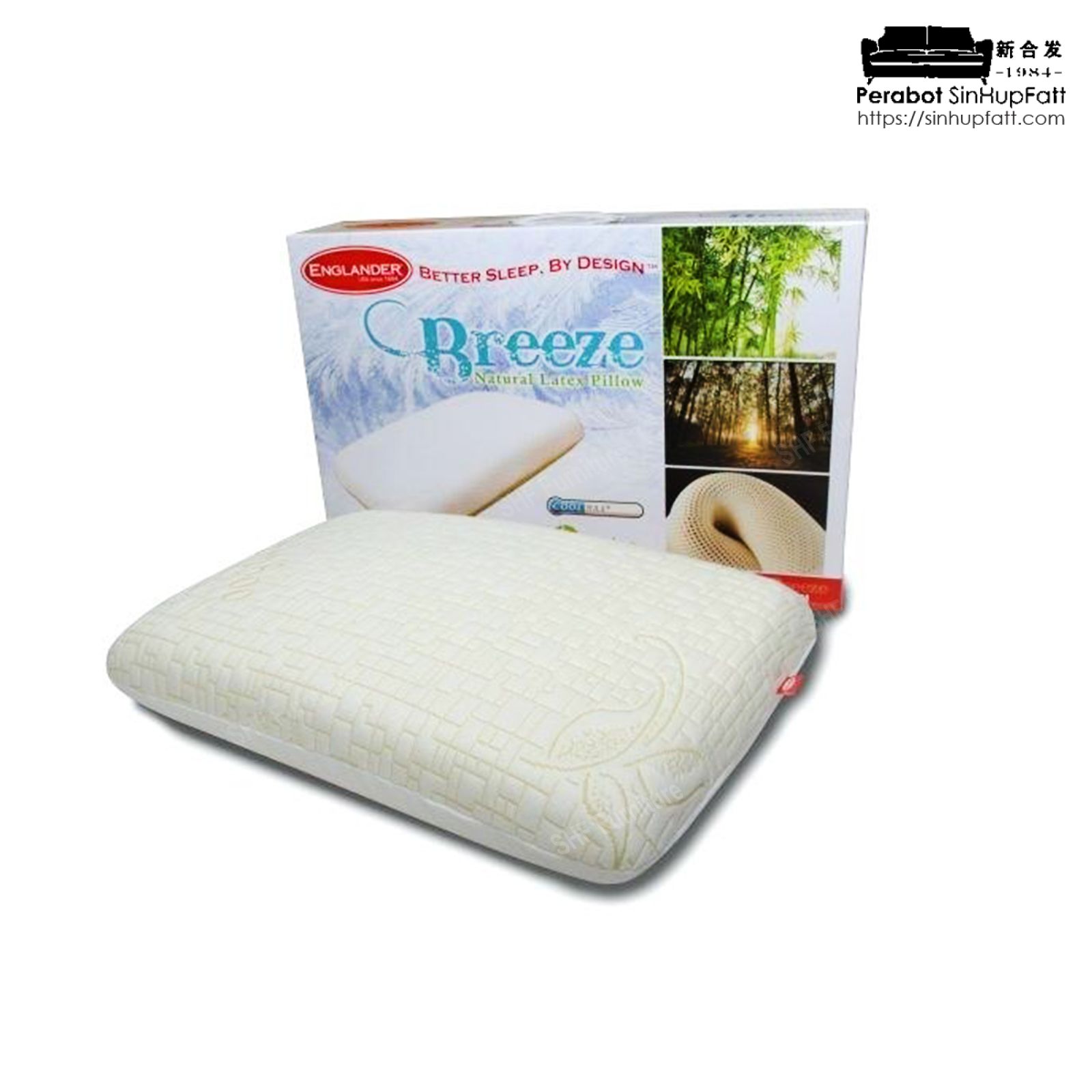 englander breeze natural latex pillow