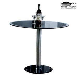 Glass Top Cafe Table