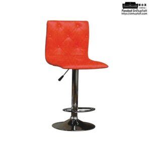PU Leather Seat wt Chrome Base Bar Stool