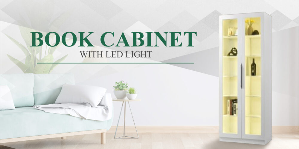 Book Cabinet with LED Light