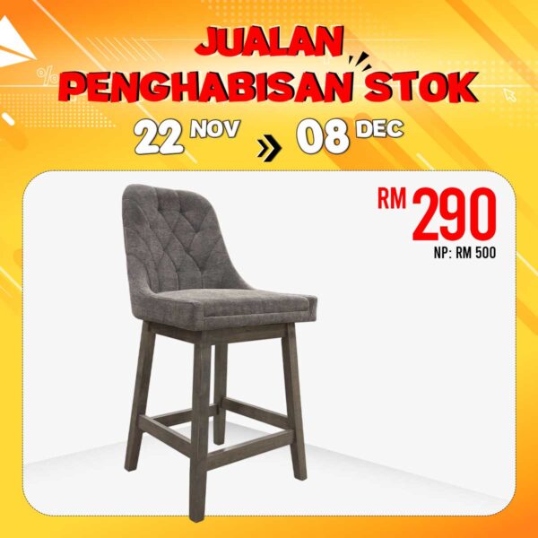 VT 232 Wooden Bar Chair RM500