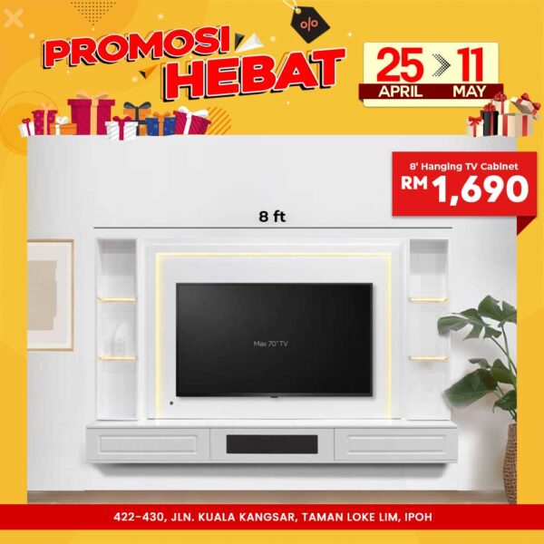 11 8' Hanging TV Cabinet