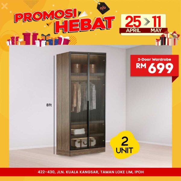28 2 Door Wardrobe WD2512