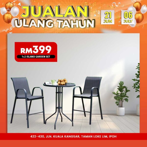 22 1+2 Island Garden Set