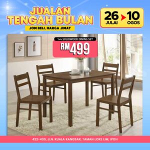 02 1+4 Solidwood Dining Set