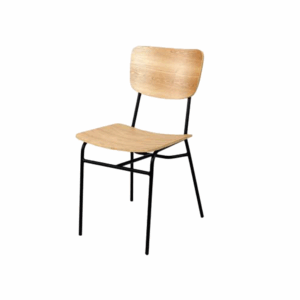 Metal Frame With Wooden Seat Side Chair – Model DC08