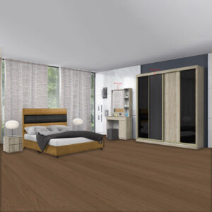 Bedroom Set with Modern Interiors