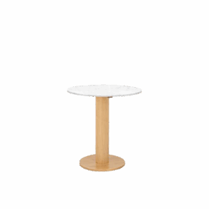 Solidwood leg (Natural Beech) with compressed marble or HPL top