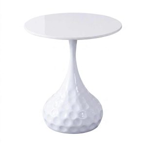 White Ceramic Top Sofa Side Table