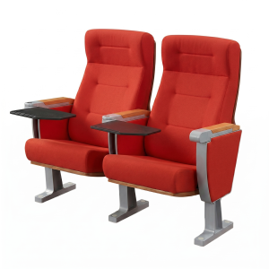 Auditorium Fabric Seating with Writing Tablets