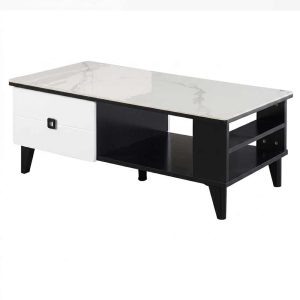 Ceramic Top Coffee Table with Storage