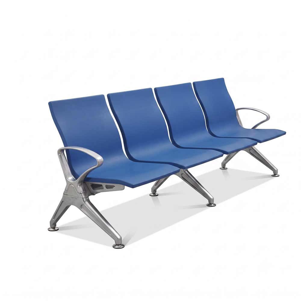 3 Seater/4 Seater Blue Public Waiting Chair with Aluminum Frame 3 Seater/4 Seater Blue Public Waiting Chair with Aluminum Frame