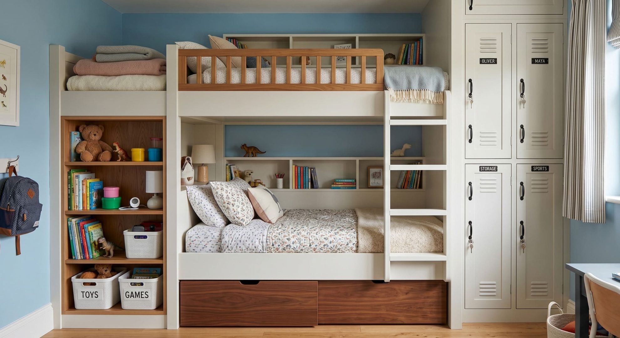 double decker bunk bed