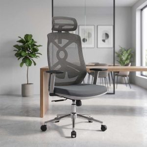 Ergonomic Mesh Office Chair with Adjustable Headrest