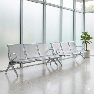 3-Seater Steel Waiting Room